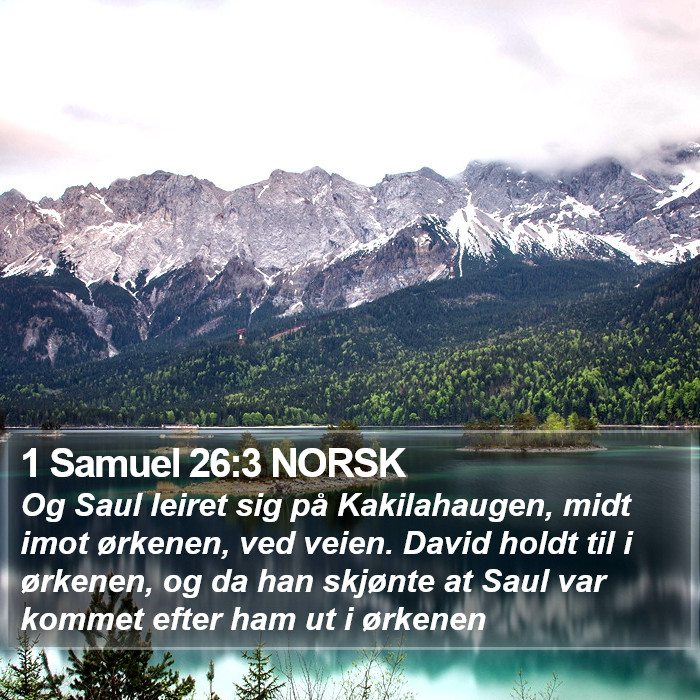 1 Samuel 26:3 NORSK Bible Study