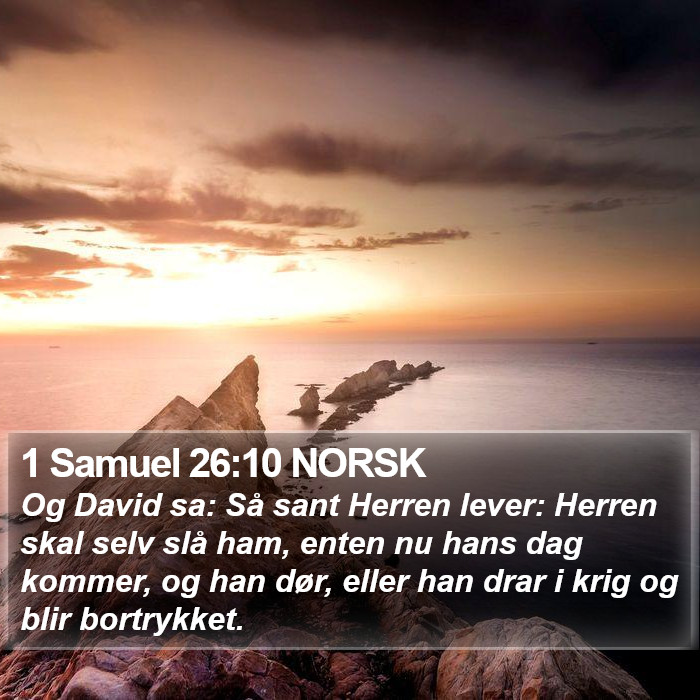 1 Samuel 26:10 NORSK Bible Study