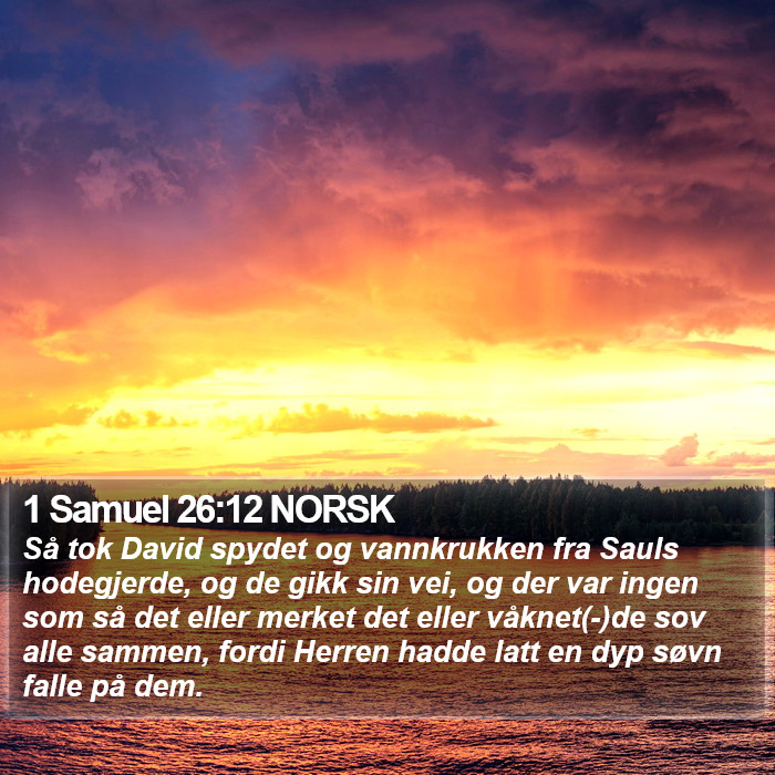 1 Samuel 26:12 NORSK Bible Study