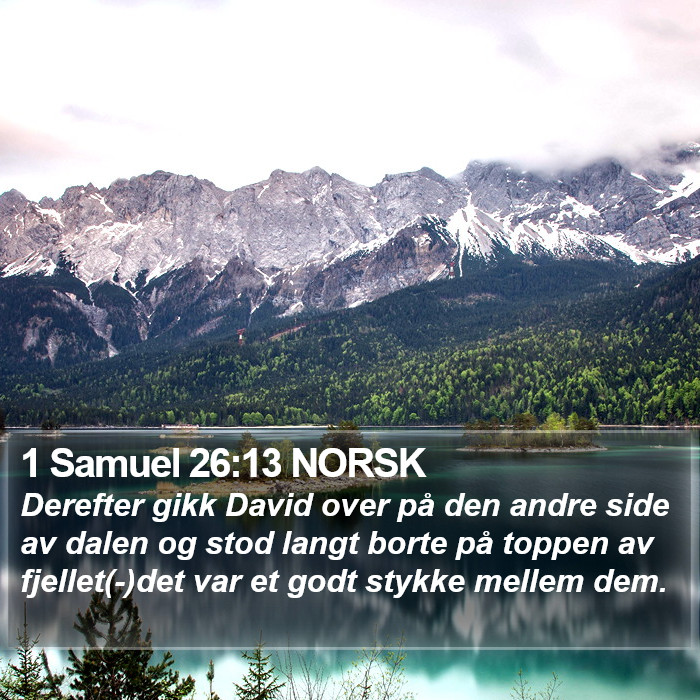 1 Samuel 26:13 NORSK Bible Study