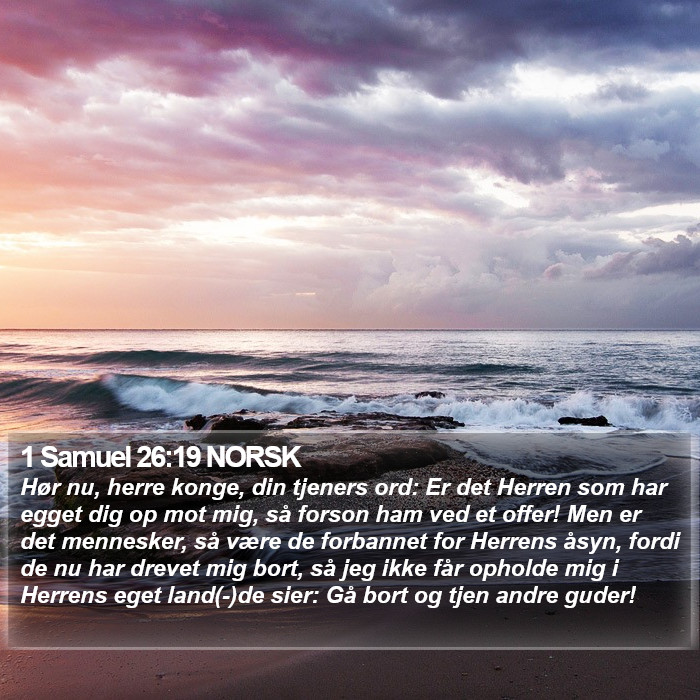 1 Samuel 26:19 NORSK Bible Study