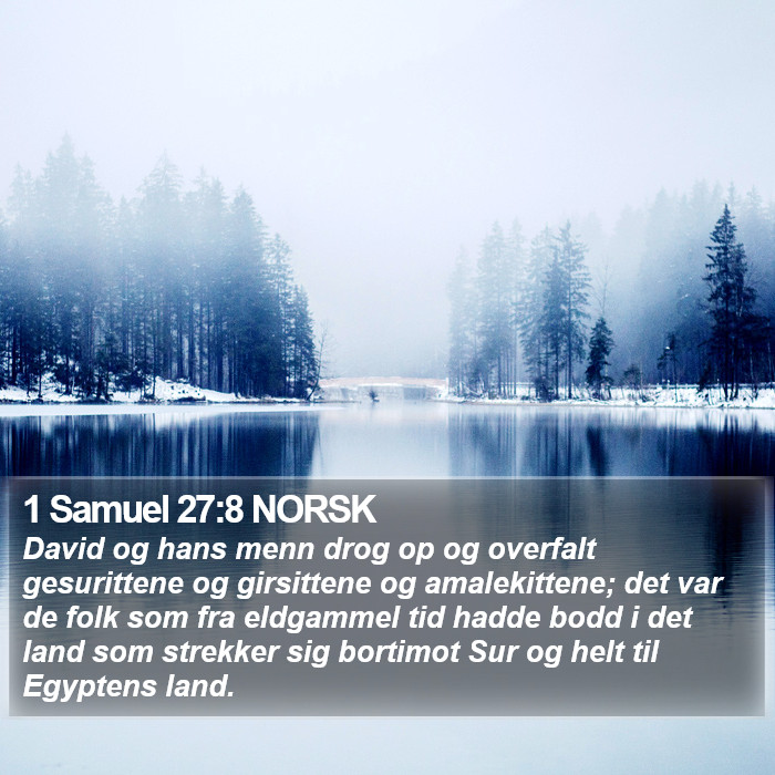 1 Samuel 27:8 NORSK Bible Study