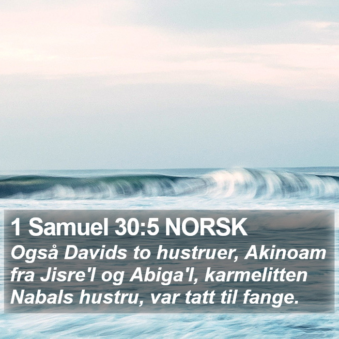 1 Samuel 30:5 NORSK Bible Study