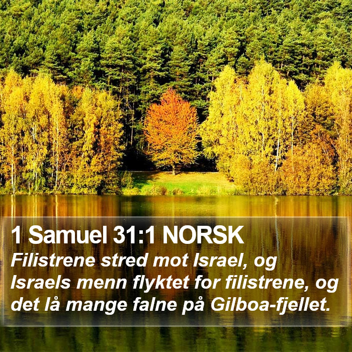 1 Samuel 31:1 NORSK Bible Study