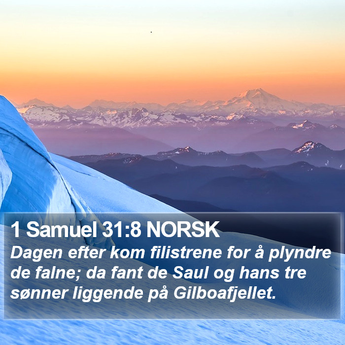 1 Samuel 31:8 NORSK Bible Study