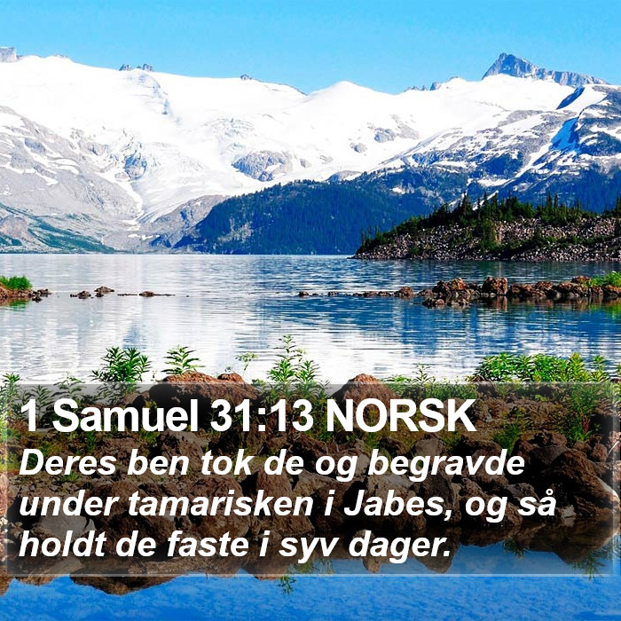 1 Samuel 31:13 NORSK Bible Study