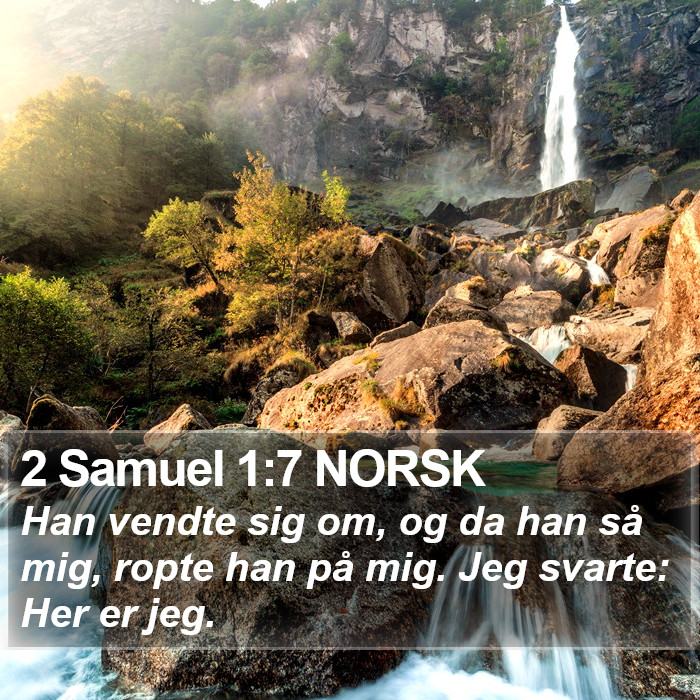 2 Samuel 1:7 NORSK Bible Study