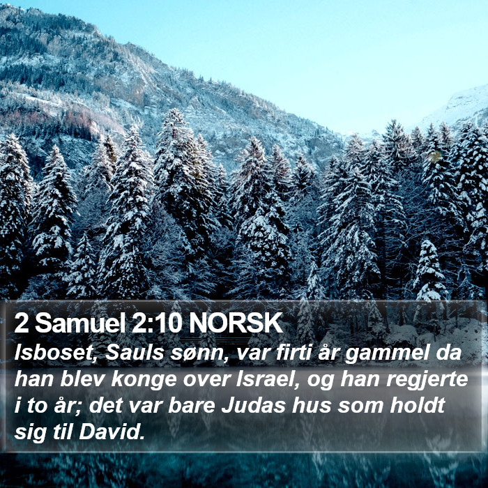 2 Samuel 2:10 NORSK Bible Study