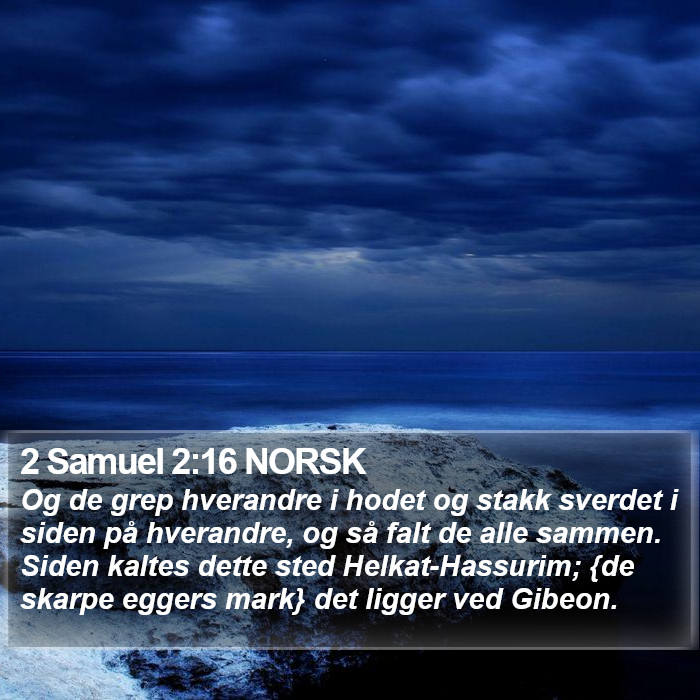 2 Samuel 2:16 NORSK Bible Study