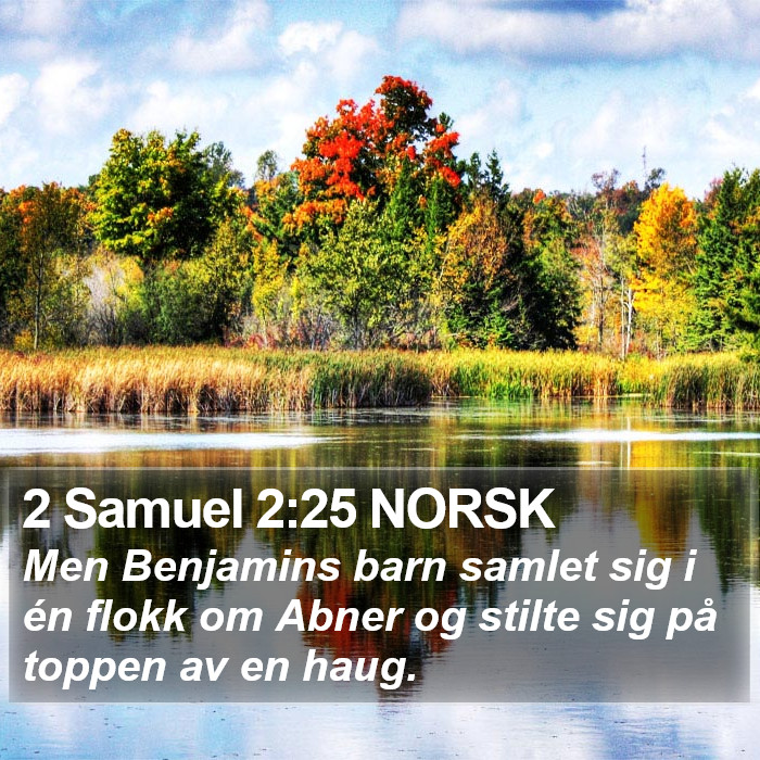 2 Samuel 2:25 NORSK Bible Study