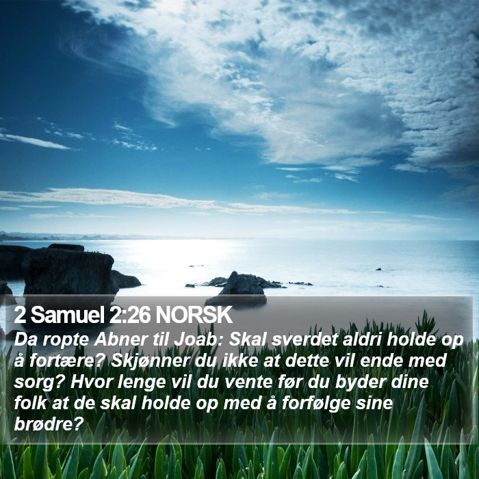 2 Samuel 2:26 NORSK Bible Study