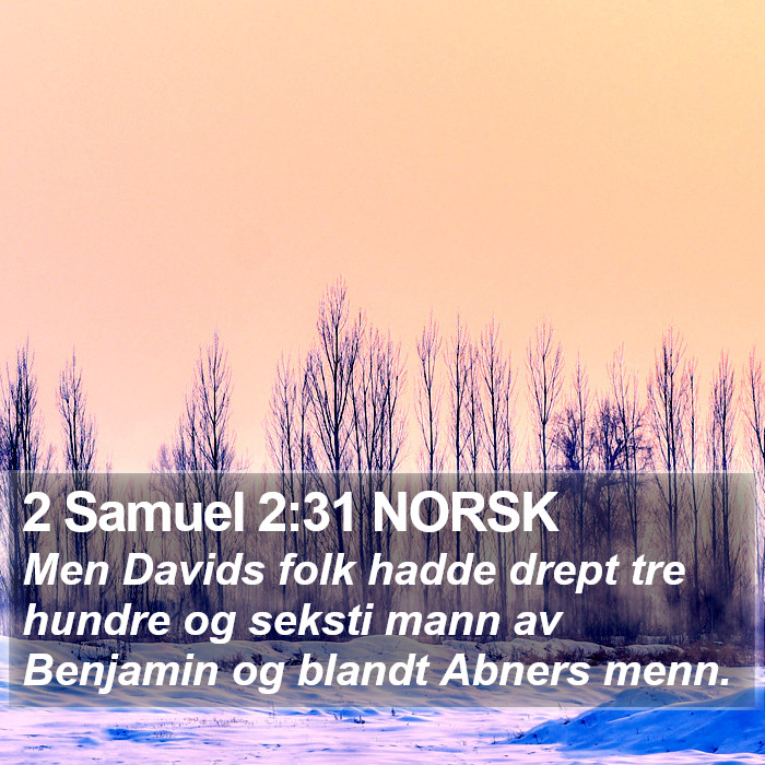 2 Samuel 2:31 NORSK Bible Study