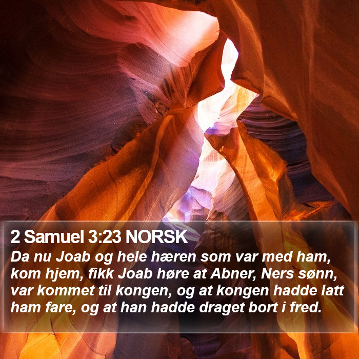 2 Samuel 3:23 NORSK Bible Study