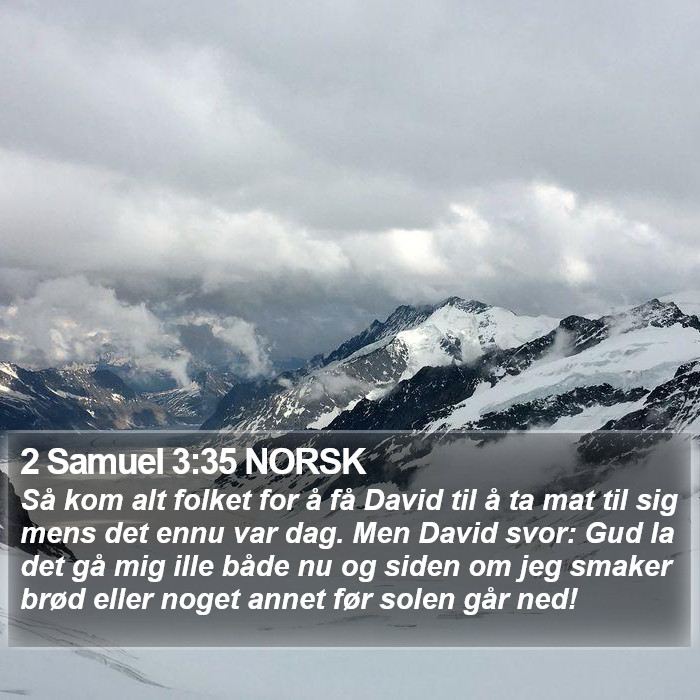 2 Samuel 3:35 NORSK Bible Study