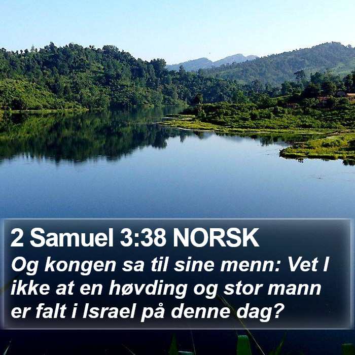 2 Samuel 3:38 NORSK Bible Study