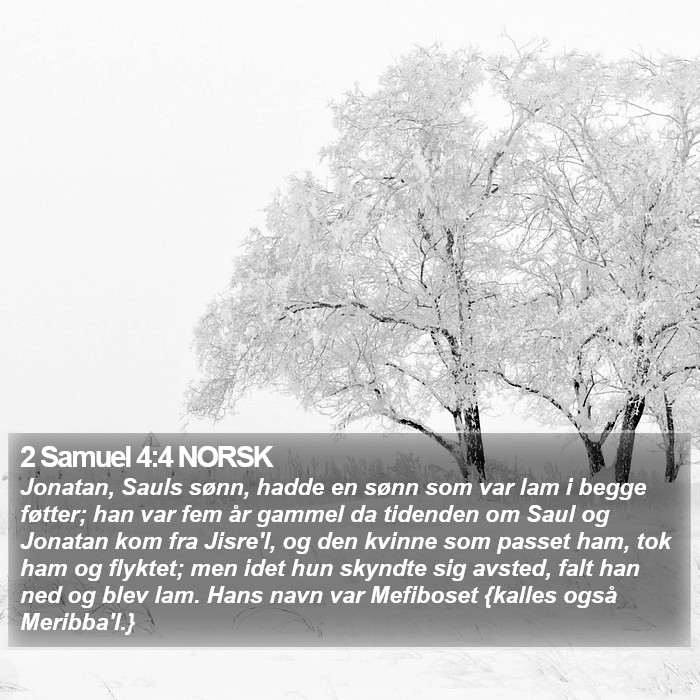 2 Samuel 4:4 NORSK Bible Study