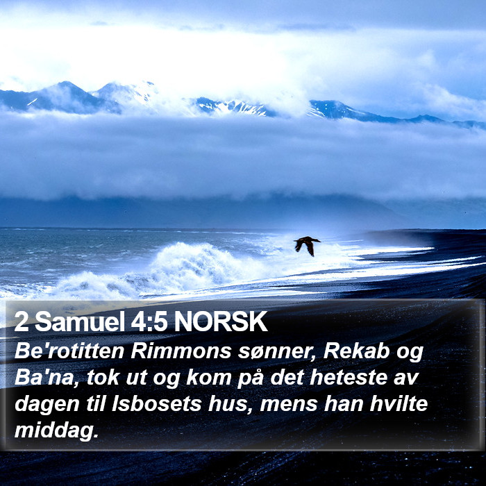 2 Samuel 4:5 NORSK Bible Study