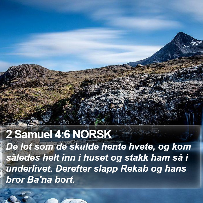 2 Samuel 4:6 NORSK Bible Study