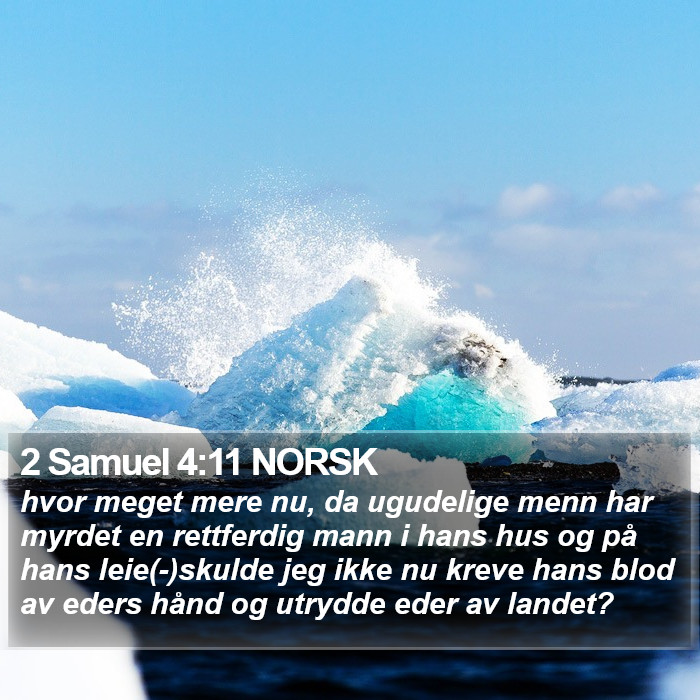 2 Samuel 4:11 NORSK Bible Study