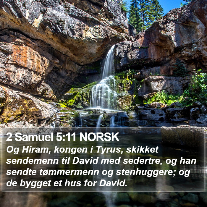 2 Samuel 5:11 NORSK Bible Study