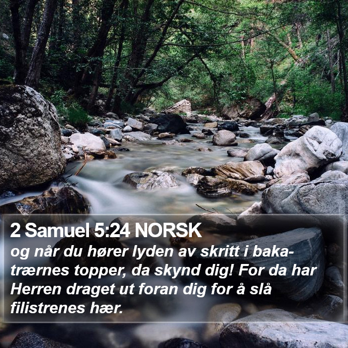 2 Samuel 5:24 NORSK Bible Study