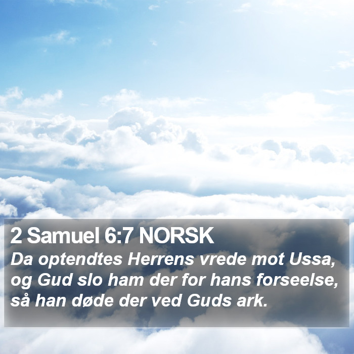 2 Samuel 6:7 NORSK Bible Study