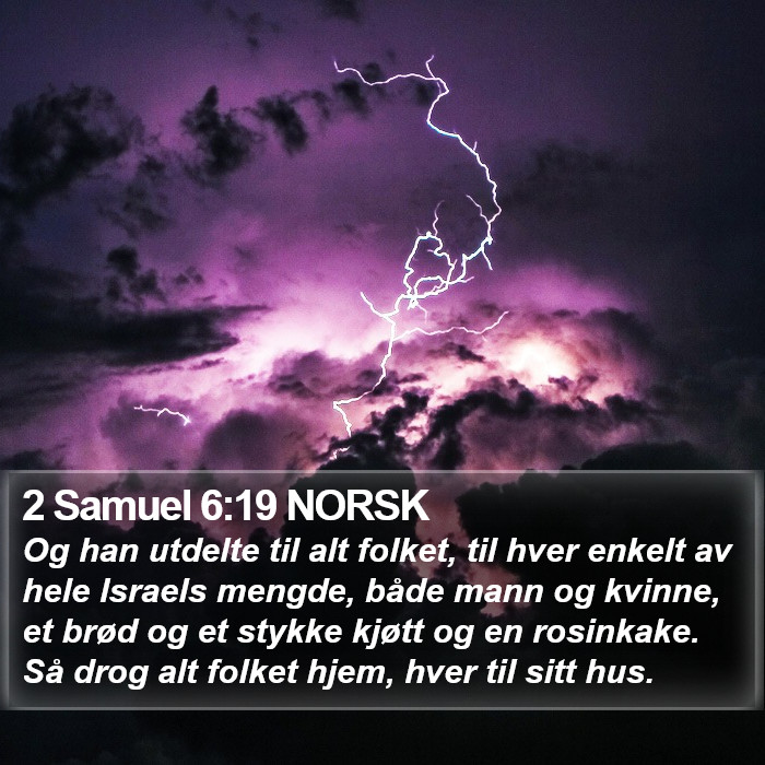 2 Samuel 6:19 NORSK Bible Study