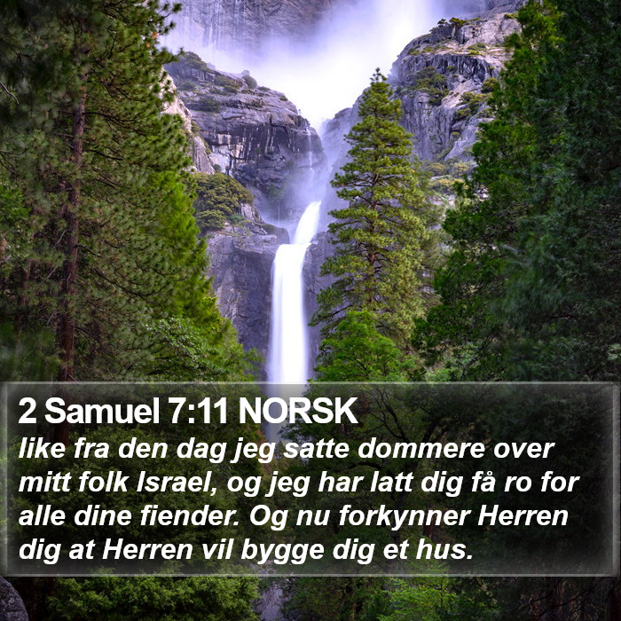 2 Samuel 7:11 NORSK Bible Study