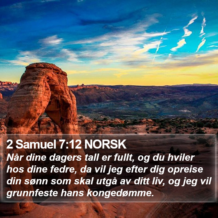 2 Samuel 7:12 NORSK Bible Study