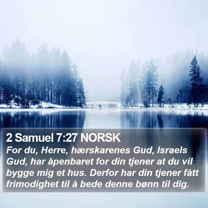 2 Samuel 7:27 NORSK Bible Study