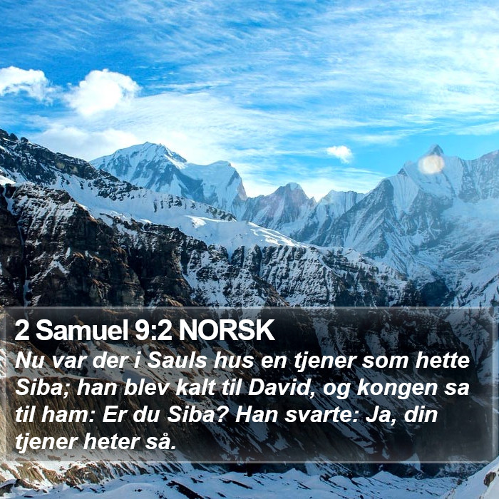 2 Samuel 9:2 NORSK Bible Study