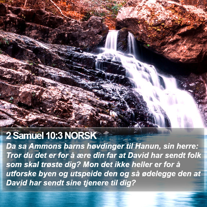 2 Samuel 10:3 NORSK Bible Study