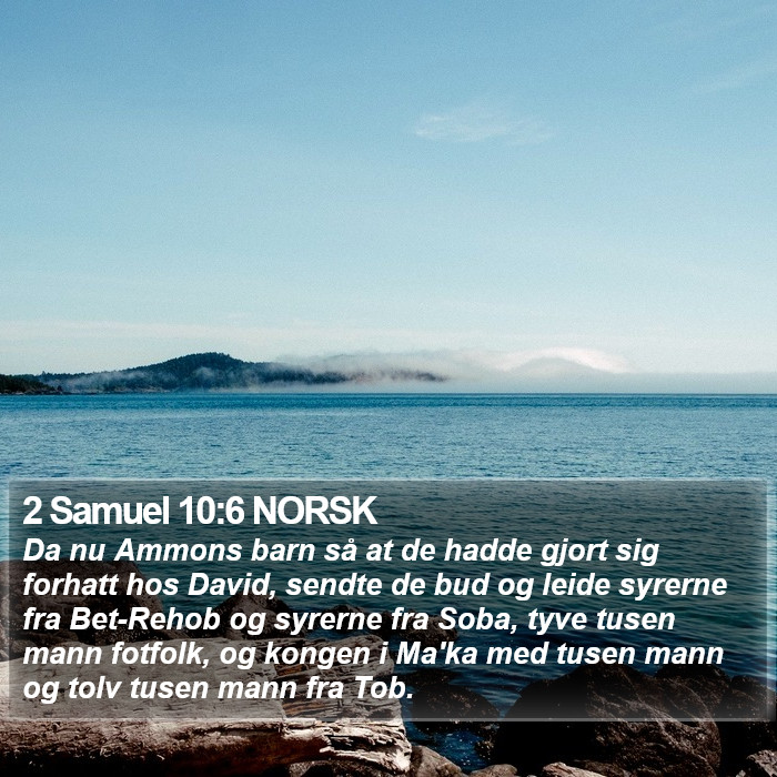 2 Samuel 10:6 NORSK Bible Study