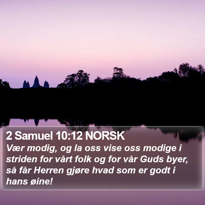 2 Samuel 10:12 NORSK Bible Study