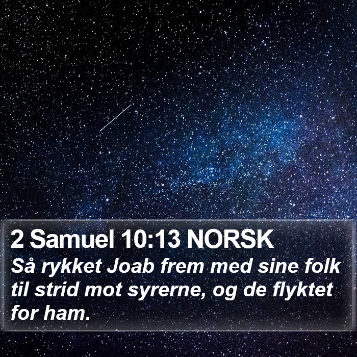 2 Samuel 10:13 NORSK Bible Study