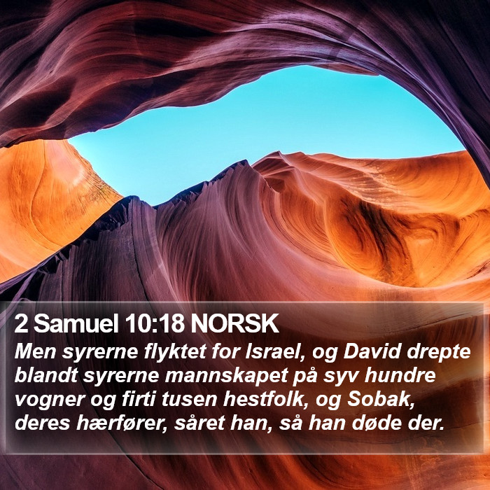 2 Samuel 10:18 NORSK Bible Study