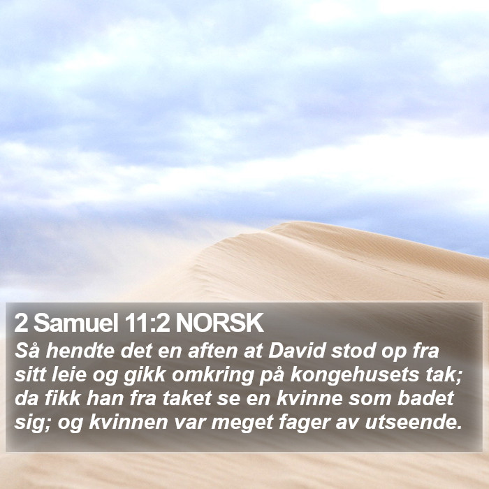 2 Samuel 11:2 NORSK Bible Study