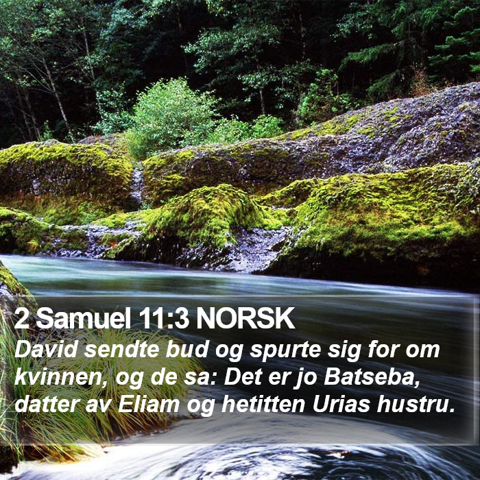 2 Samuel 11:3 NORSK Bible Study