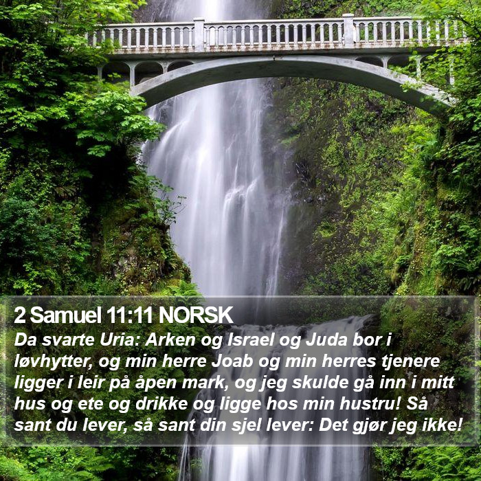 2 Samuel 11:11 NORSK Bible Study