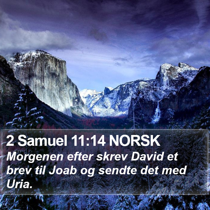 2 Samuel 11:14 NORSK Bible Study