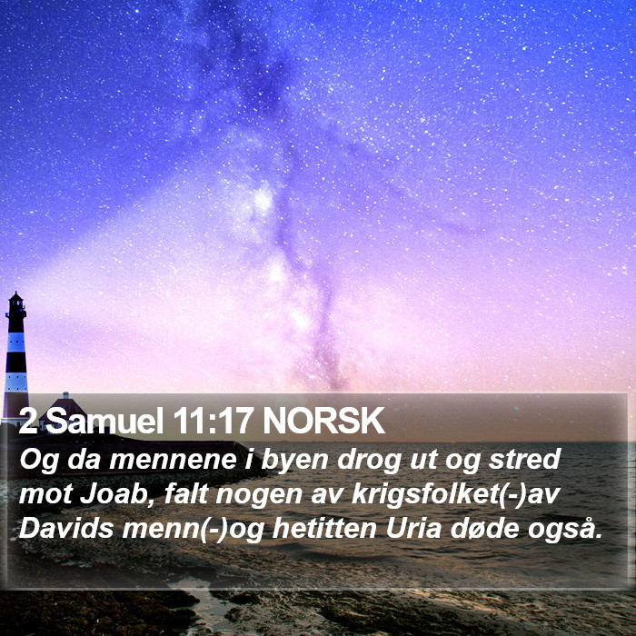 2 Samuel 11:17 NORSK Bible Study