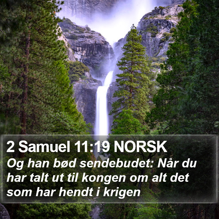 2 Samuel 11:19 NORSK Bible Study