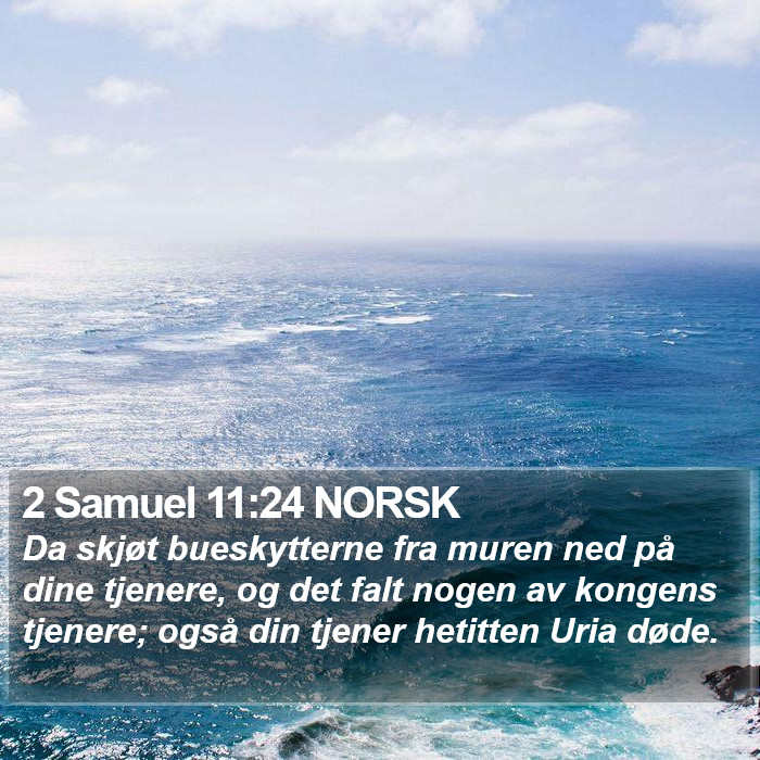 2 Samuel 11:24 NORSK Bible Study