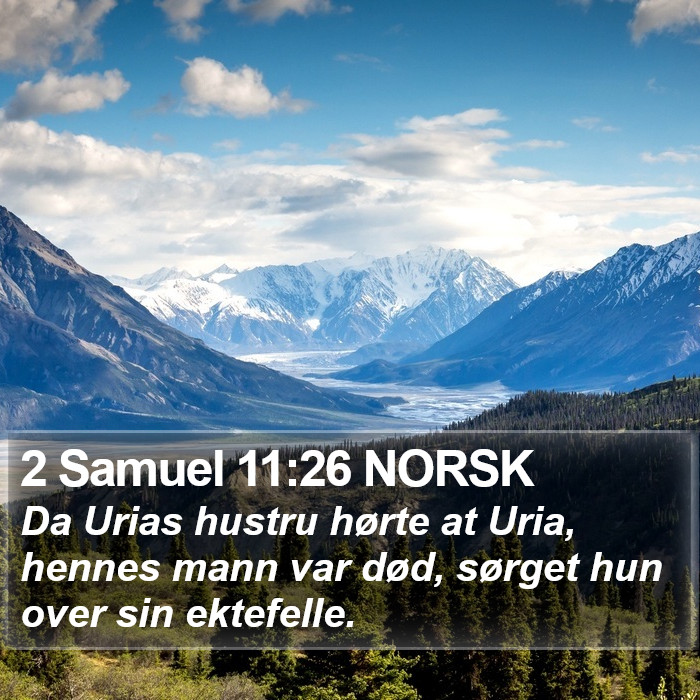 2 Samuel 11:26 NORSK Bible Study