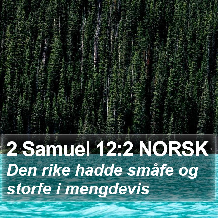 2 Samuel 12:2 NORSK Bible Study