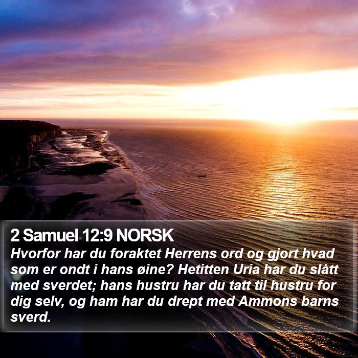 2 Samuel 12:9 NORSK Bible Study