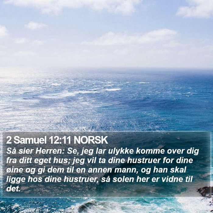 2 Samuel 12:11 NORSK Bible Study