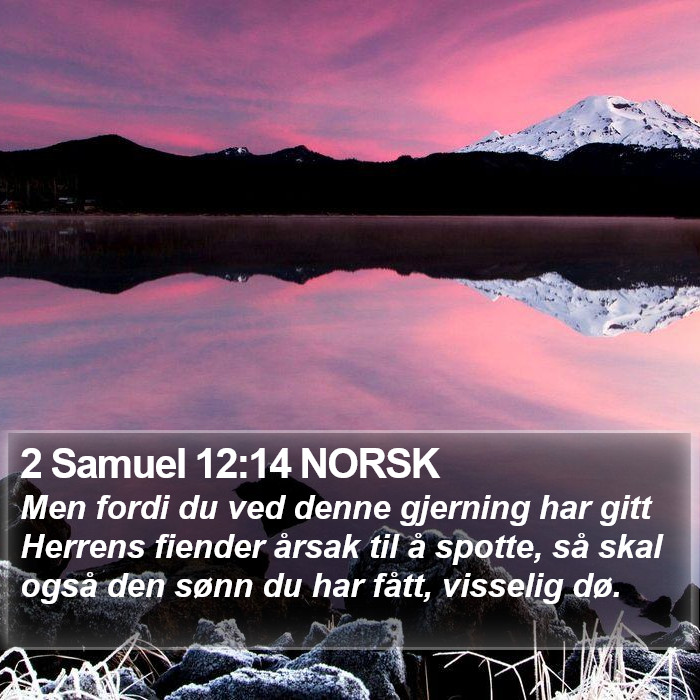 2 Samuel 12:14 NORSK Bible Study