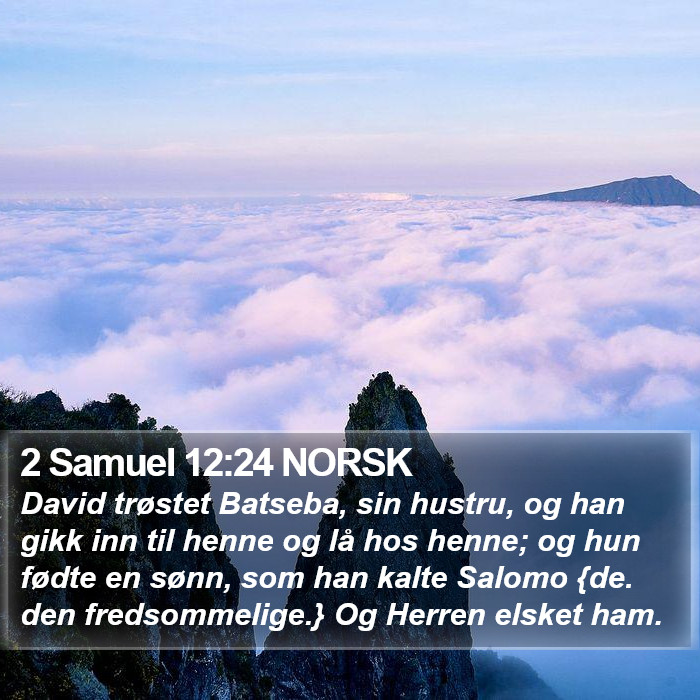2 Samuel 12:24 NORSK Bible Study