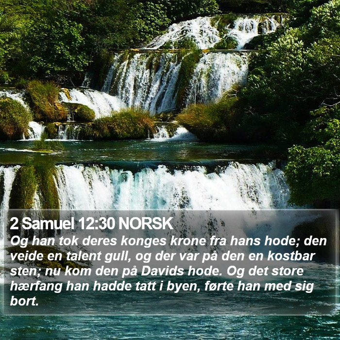 2 Samuel 12:30 NORSK Bible Study
